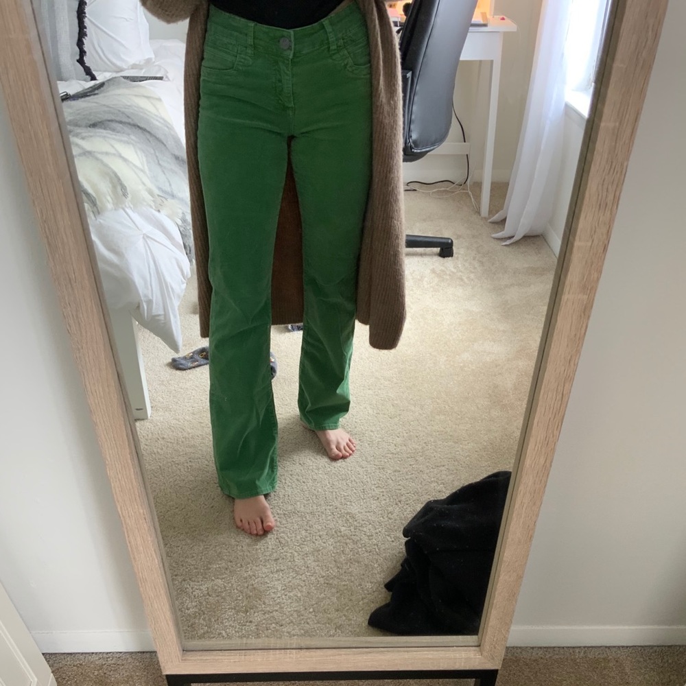 KUT low rise corduroy boot legged jeans